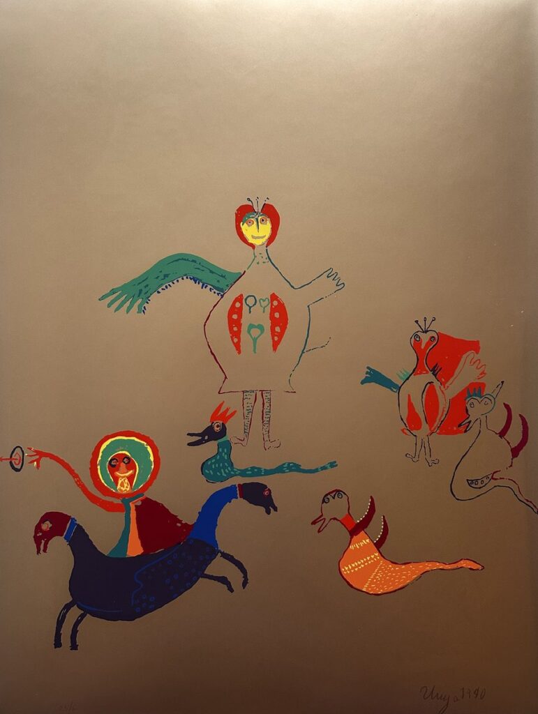 Ilija Bašičević Bosilj, ILIJA – L’Apocalypse d’Or, plate II, serigraph, 1970
