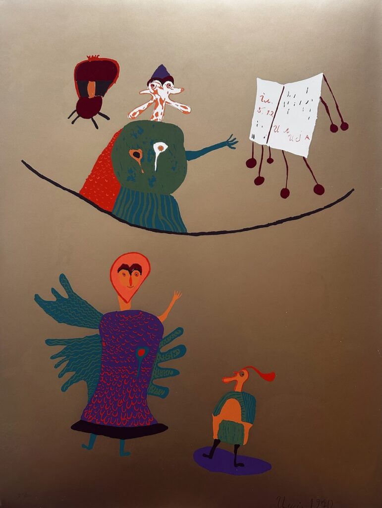 Ilija Bašičević Bosilj, ILIJA – L’Apocalypse d’Or, plate IV, serigraph, 1970