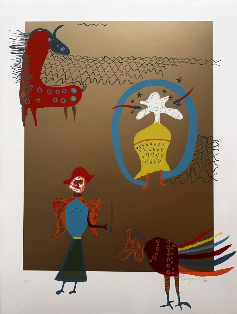 Ilija Bašičević Bosilj, ILIJA – L’Apocalypse d’Or, plate V, serigraph, 1970