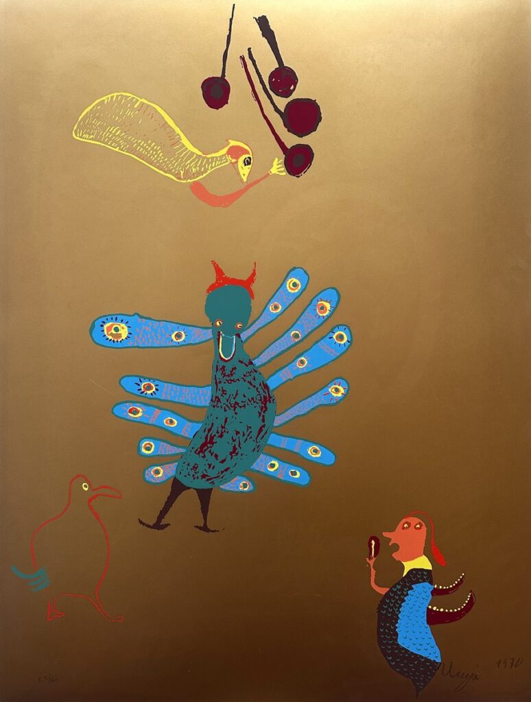 Ilija Bašičević Bosilj, ILIJA – L’Apocalypse d’Or, plate VI, serigraph, 1970