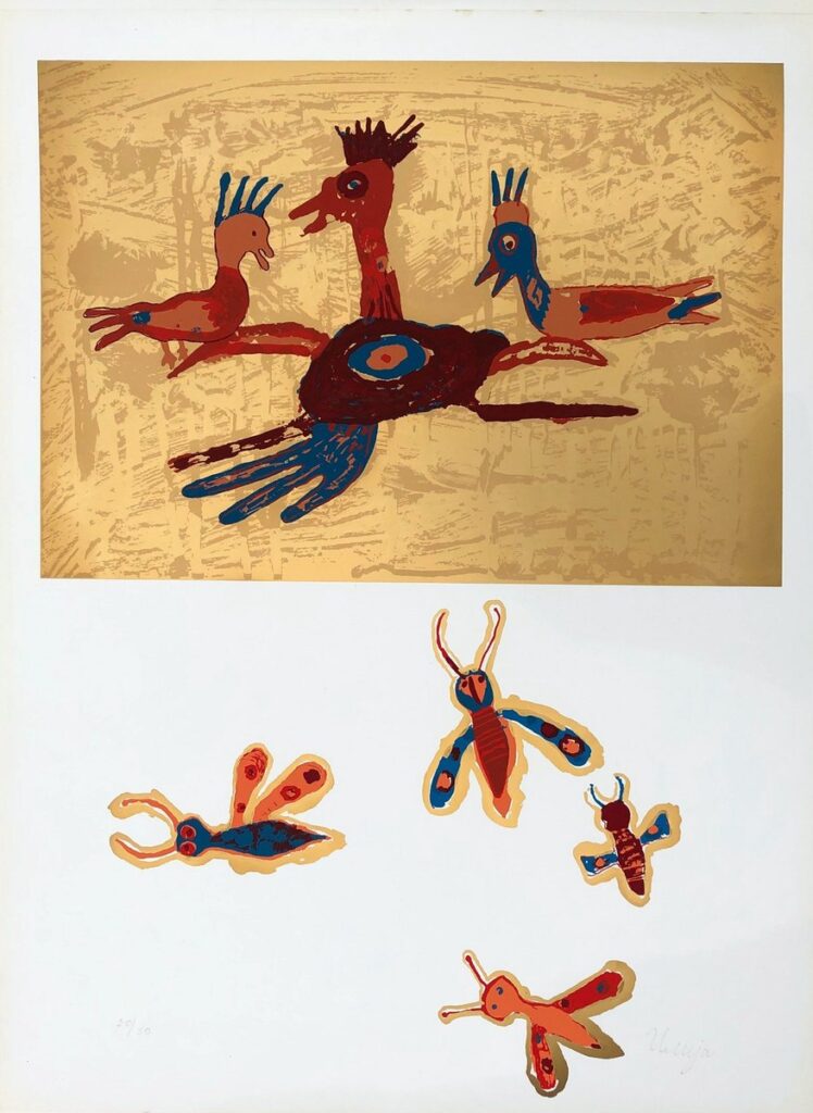 Ilija Bašičević Bosilj, ILIJA – The Golden Iliad, plate II, serigraph